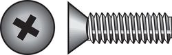 HILLMAN No. 10-24 Ga. X 2 in. L Phillips Flat Head Zinc-Plated Steel Machine Screws 100 pk