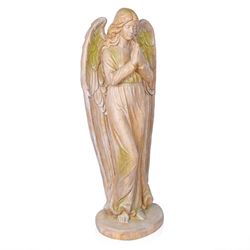 Alpine Fiberglass/MGO Multi-color 47 in. Old World Praying Angel Statue