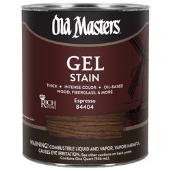 Old Masters Semi-Transparent Espresso Oil-Based Alkyd Gel Stain 1 qt