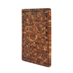 TeakHaus 18 in. L X 14 in. W X 1 in. Teak Wood Carving/Cutting Board