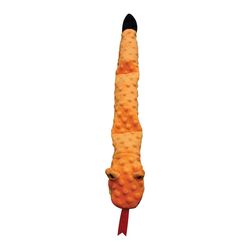 Spot Skinneeez For Dog Orange Plush Extreme Triple Squeak Snake Squeaky Dog Toy Extra Large
