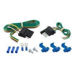 CURT 4 Flat Connector Plug and Socket 48 in.