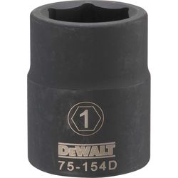 DeWalt 1 in. X 3/4 in. drive SAE 6 Point Impact Socket 1 pc
