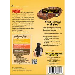 Savory Prime American Supreme All Size Dogs Adult Knotted Bone Beef Rawhide 4-5 in. L 4 pk