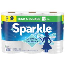 Sparkle Paper Towels 165 sheet 2 ply 3 pk