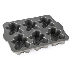 Nordic Ware 10 in. W X 12 in. L Gingerbread Kids Cakelet Pan Silver 1 pc