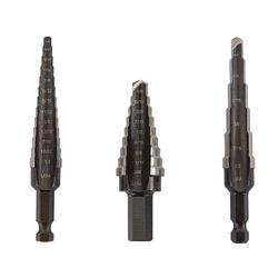 IRWIN Unibit Assorted  L High Speed Steel Step Drill Bit Set 3 pc