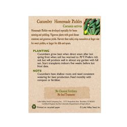 Lake Valley Seed Cucumber Seeds