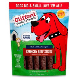 Clifford the Big Red Dog Beef Sticks Grain Free Treats For Dogs 3.1 oz 1 pk
