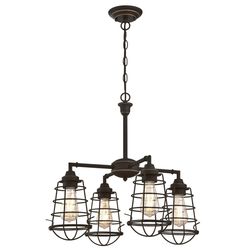 Westinghouse Nolan Oil Rubbed Bronze Brown 4 lights Chandelier