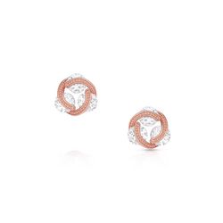 Montana Silversmiths Women's Rose Gold Stud Earrings Water Resistant