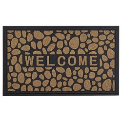 Superio Brand 18 in. W X 30 in. L Neutral Stone Coir/Rubber Door Mat