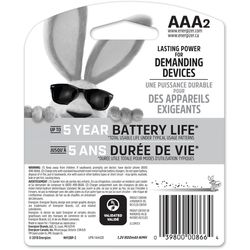 Energizer NiMH AAA 1.2 V 0.8 mAh Rechargeable Battery 2 pk