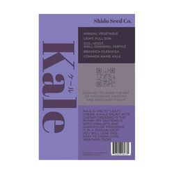Chive Shido Seed Co. Kale Seeds 1 pk