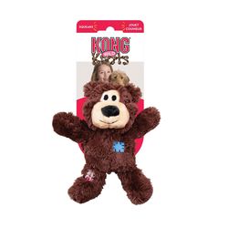 Boss Pet Kong For Dog Brown Wild Knots Bear Dog Toy Medium 1 pk