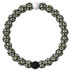 Lokai NFL Unisex Green Bay Packers Round Green Bracelet Silicone Water Resistant Size 6