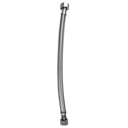 Plumb Pak 1/2 in. Compression in. X 1/2 in. D FIP 12 in. Stainless Steel Faucet Supply Line