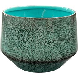 Robert Allen 5 in. D Steel Tapered Chalet Planter Surf Blue