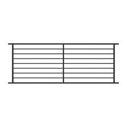 Fortress Railing Products Fe26 Axis Horizontal Level Panel 34 in. H X 1 in. W X 96 in. L Steel Raili