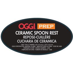 OGGI Black Ceramic Spoonrest