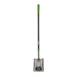 Truper Tru-Tough 57 in. Steel Square Transfer Shovel Fiberglass Handle