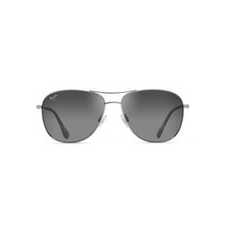 Maui Jim Cliff House Sunglasses Unisex Silver Frame Neutral Grey Lens Polarized