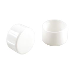 Shepherd Hardware Plastic Leg Tip White Round 1 in. W 4 pk