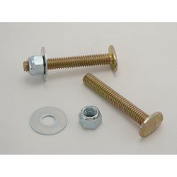 Plumb Pak Toilet Bolt and Screw Set Gold Brass Plated Steel For Universal