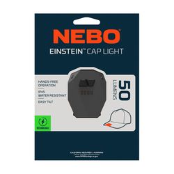 NEBO Einstein 50 lm Black LED Rechargeable COB Cap Light