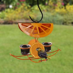 Woodlink Oriole Metal Oriole Fruit and Nut Bird Feeder 4 ports
