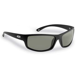 Flying Fisherman Slack Tide Sunglasses Unisex Matte Black Frame Smoke Lens Polarized