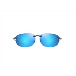 Maui Jim Ho'okipa Sunglasses Unisex Shiny Transparent Blue Frame Blue Hawaii Lens Polarized