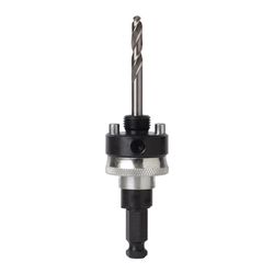 Trade A Blade Pozi-Lock 7/16 in. Spring-Loaded Hole Saw Mandrel 1/4 in. Hex 1 pc
