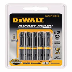 DeWalt Impact Ready Phillips #2 in. X 2 in. L Screwdriver Bit Black Oxide 15 pc