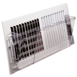 Deflect-O 5-1/2 in. H X 10-16 in. W 1-Way Silver Plastic Air Deflector