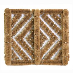 Southern Oaks 12 in. W X 14 in. L Brown Adirondack Coir Boot/Shoe Scraper