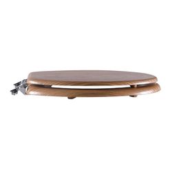 Oakbrook Collection Sheridan Round Oak Wood Toilet Seat