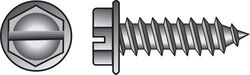 HILLMAN No. 12 Ga. X 2-1/2 in. L Slotted Hex Washer Head Sheet Metal Screws 100 pk