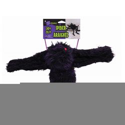Fun World 30 in. Hairy Spider Assorted Colors Halloween Decor