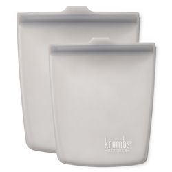 Krumbs Kitchen Grey Food Storage Bag 2 pk