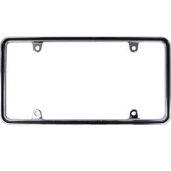 Custom Accessories Black Metal License Plate Frame