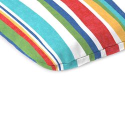 Jordan Manufacturing Multicolored Stripe Polyester Seat Pad 2.5 in. H X 17 in. W X 15.5 in. L