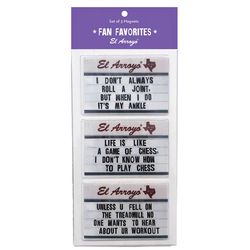 EL Arroyo 9 in. L X 4 in. W Fan Favorites Button Magnets 3 pc