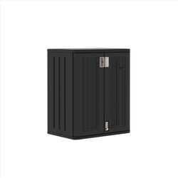 Suncast Cabinet 36 in. H X 30 in. W X 20.25 in. D Black Resin 2-Door Cabinet