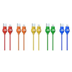 M&M's Lightning to USB-A Cable 8 ft. Assorted