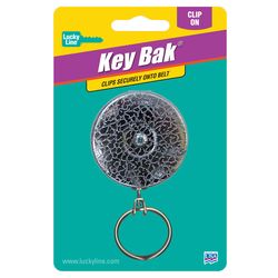 Lucky Line Key Bak Chrome/Metal Silver Split Key Reel