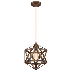 Westinghouse Geometric Barnwood Brown 1 lights Pendant Light