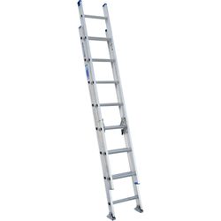 Werner 16 ft. H Aluminum Extension Ladder Type I 250 lb. cap.