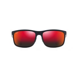 Maui Jim Huelo Sunglasses Unisex Matte Black Frame Hawaii Lava Lens Polarized