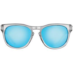 Flying Fisherman Breakers Sunglasses Unisex Crystal Gray Blue Frame Smoke Blue Mirror Lens Polarized